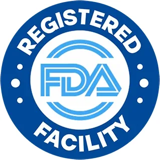 FDA registered facility mark, as supplied