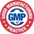 GMP good manufacturing practice seal, as supplied