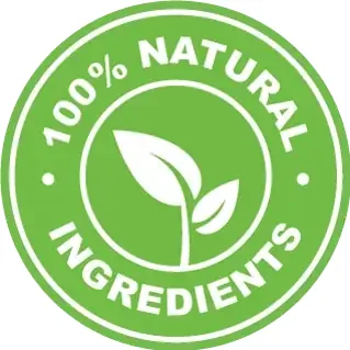 Natural ingredients roundel, as supplied